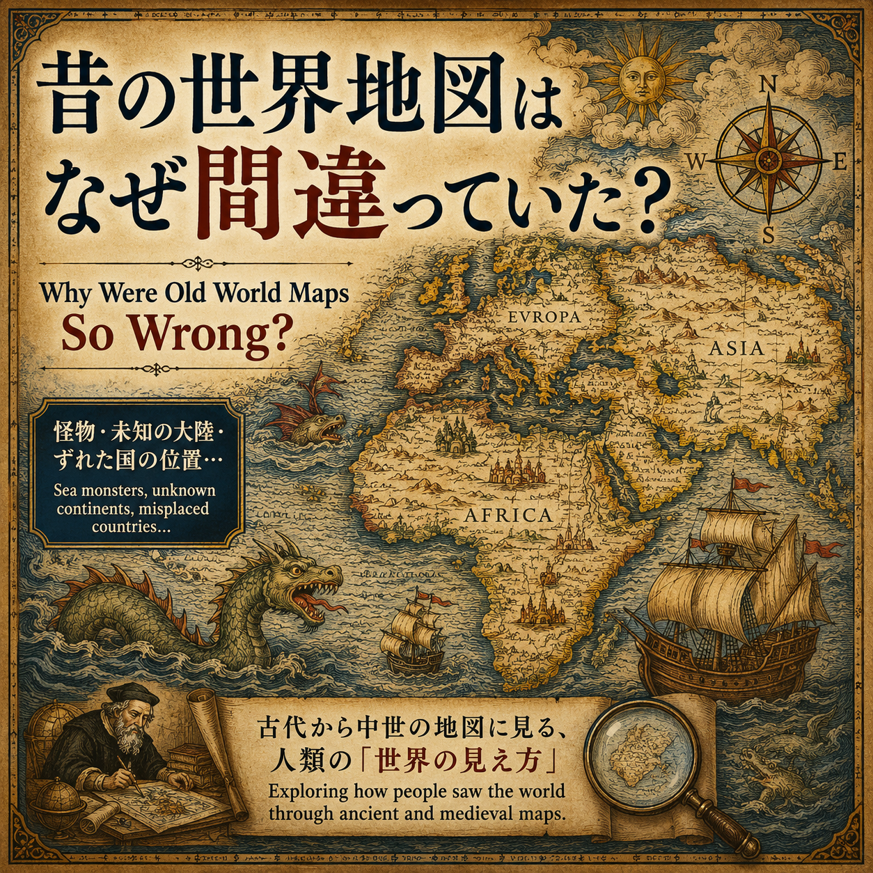 昔の世界地図はなぜ間違っていたのか？